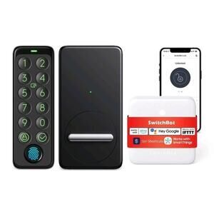 SwitchBot Smart Lock WiFi + Mini hub + Keypad - Keyless Entry